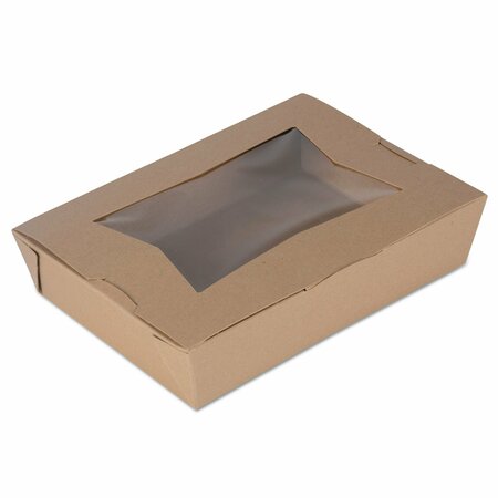 SCT ChampPak Window Carryout Boxes, #2, 7.75 x 5.5 x 1.88, Kraft, Paper, 200PK SCH 07320